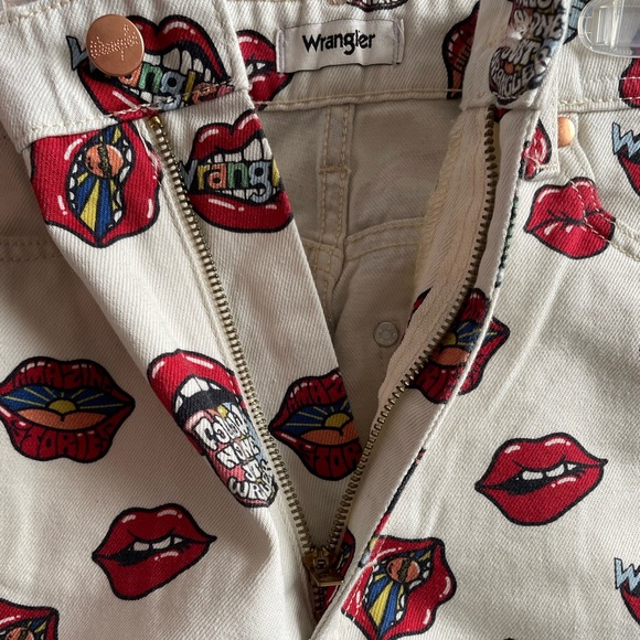 WRANGLER READ MY LIPS Novelty Jeans BARREL 652 Ultra High Rise NWT - Picture 10 of 16